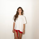 T-shirt "Andiamo al mare" - bianco/nero