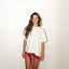 T-shirt andiamo al mare - bianco/nero