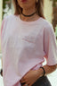 T-shirt Ciao amore - Rosa/Rosso
