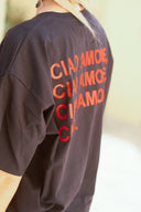T-shirt "Ciao amore" - Nero/Rosso