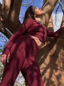 Aura Sculpt Jacket - Merlot