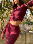 Aura Sculpt Leggings - Merlot