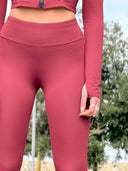 Aura Sculpt Leggings - Merlot