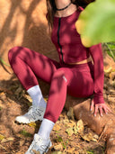 Aura Sculpt Jacket - Merlot