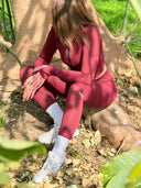 Aura Sculpt Jacket - Merlot