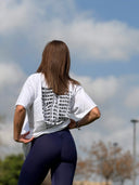 T-shirt "Andiamo al mare" - bianco/nero
