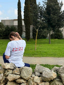 T-shirt "22:22" - bianco/rosso
