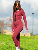 Aura Sculpt Jacket - Merlot